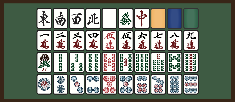 Chinese game Mahjong