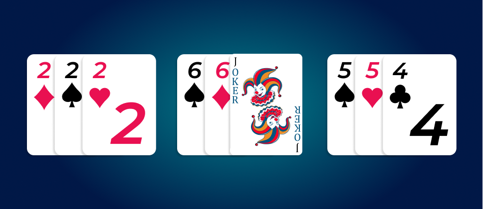 set of 3 cards