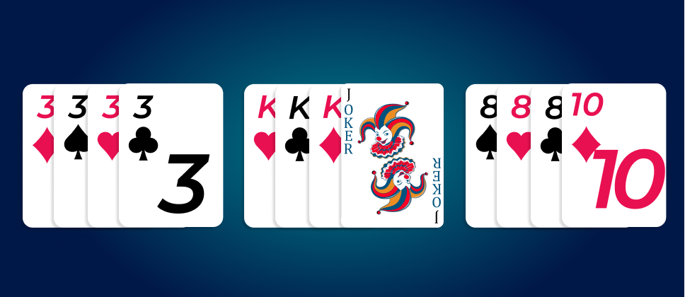 set of 4 cards